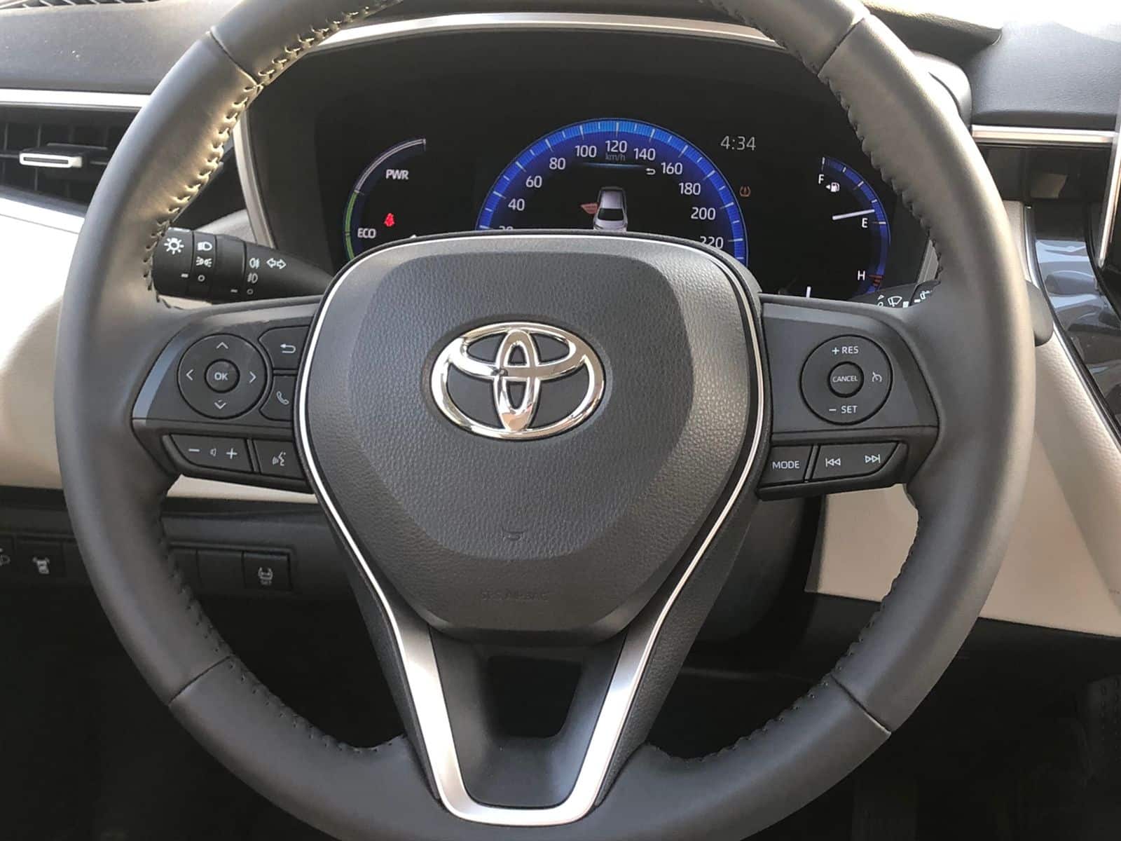 corolla hybrid interior