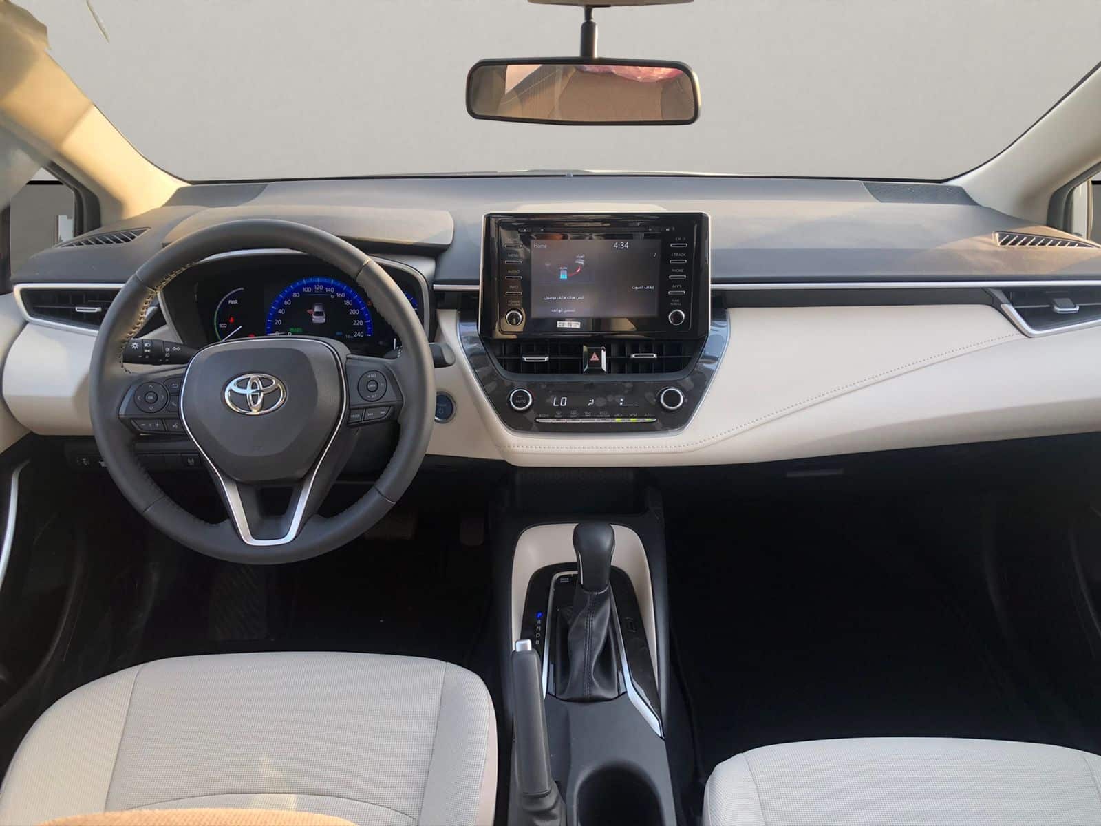 corolla hybrid interior