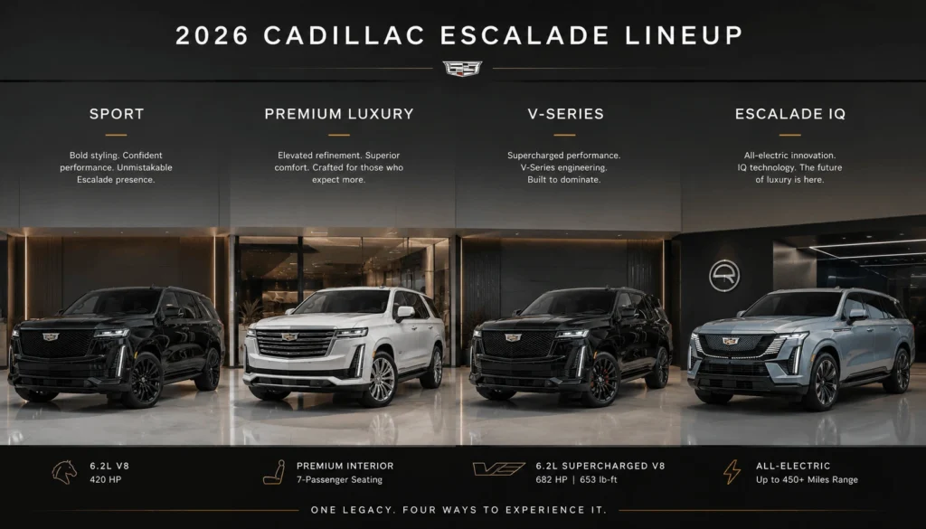 2026 Cadillac Escalade in Dubai — Al Rawnaq Motors showroom