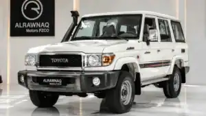 2026 Toyota Land Cruiser 78 hardtop wagon, GCC-spec, at Al Rawnaq Motors Dubai showroom