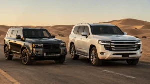 Toyota Prado vs Land Cruiser 300 comparison in the UAE